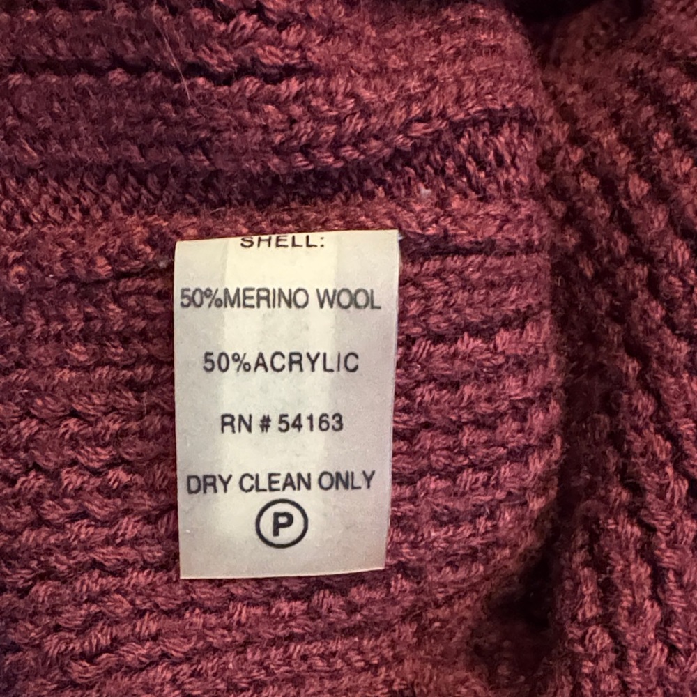 6/$20 Calvin Klein Elegant Burgundy Knit Dress XS - Picture 7 of 8